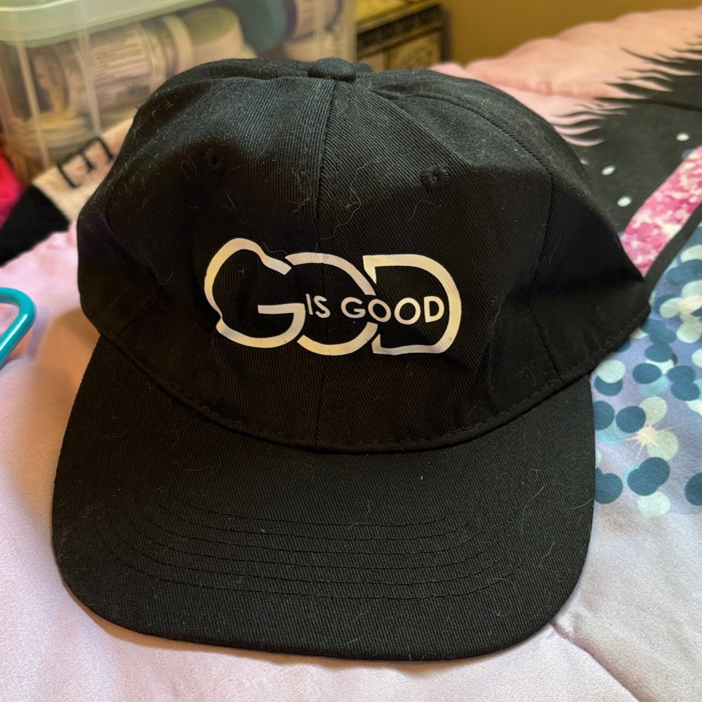 Women’s Black 'God is Good' Baseball Cap